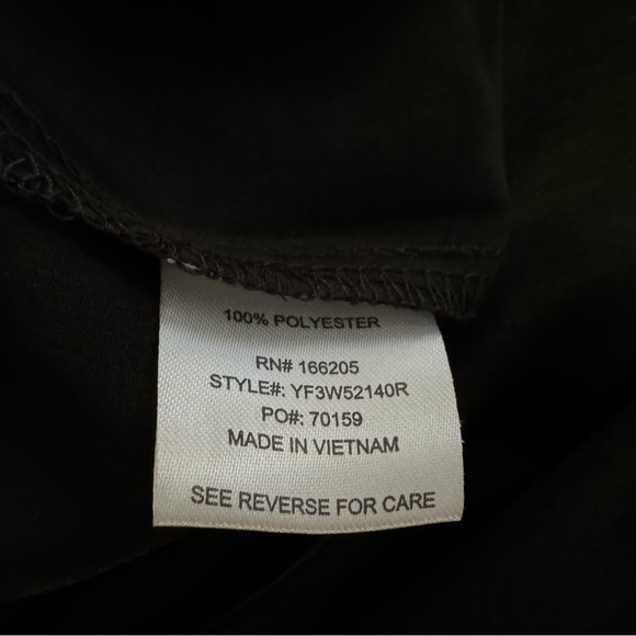 Lucky Brand Women's Flutter Sleeve Satin Tiered Midi Dress - Picture 14 of 16